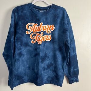 Auburn Tigers long sleeve Three Square by Royce apparel size small blue/orange